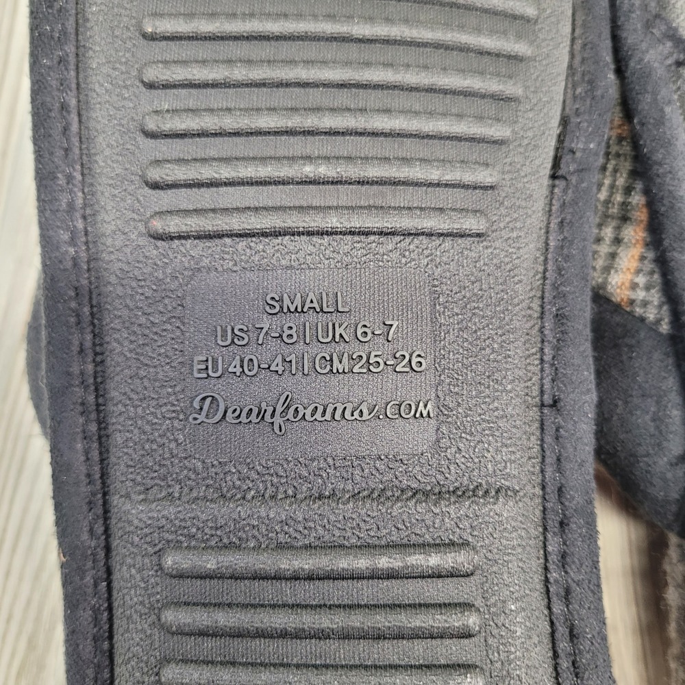 Dearfoams Cozy Comfort Memory Foam Womens Slippers Slip Slide Mule Sherpa 7-8 - Picture 7 of 7